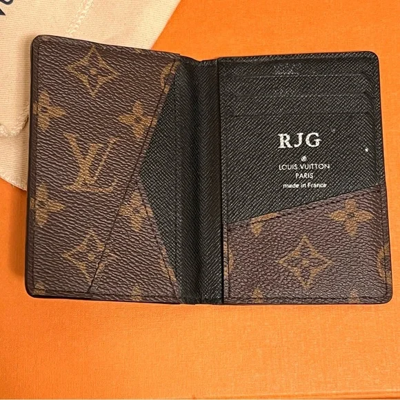 Men's Louis Vuitton Pocket Organizer Monogram Macassar Canvas